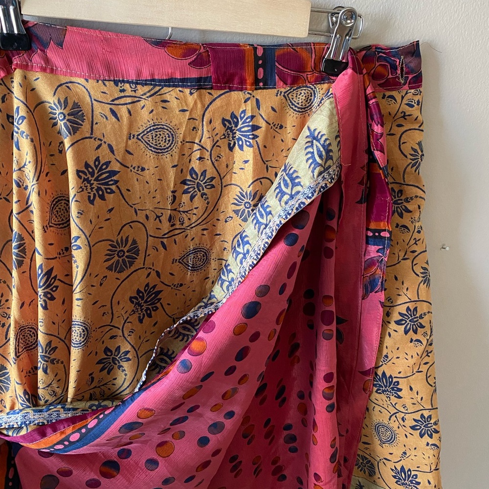 Darn Good Yarn Sari Wrap Skirt - Picture 4 of 6